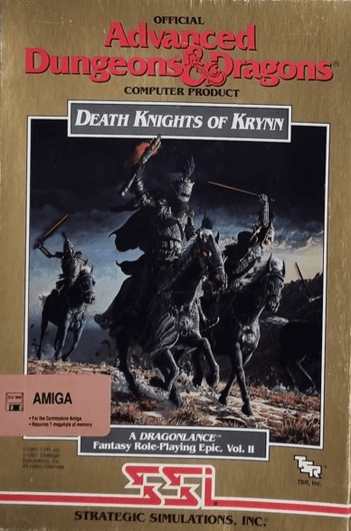 Advanced Dungeons & Dragons: Champions of Krynn box art for Amiga